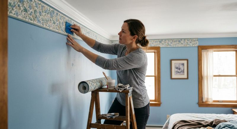 Bedroom Wallpaper Installation in Alpharetta, GA